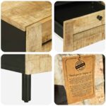 vidaXL Úložné skrine Prírodná 105 x 33 x 46 cm Masívne mango drevo – Obrázok 7