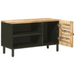vidaXL Úložné skrine Prírodná 80 x 33 x 46 cm Masívne mango drevo – Obrázok 3
