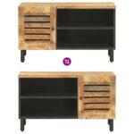 vidaXL Úložné skrine Prírodná 80 x 33 x 46 cm Masívne mango drevo – Obrázok 8