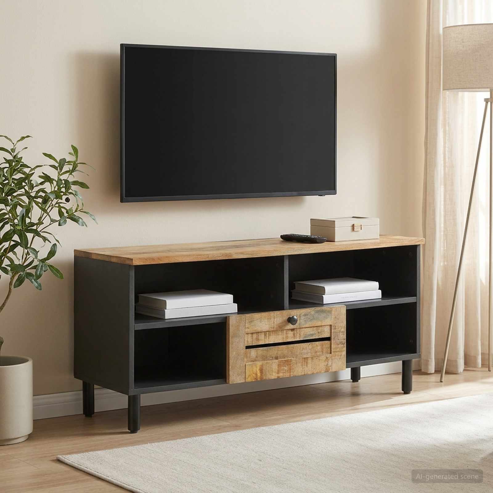 4018860_1.jpg vidaXL Úložné skrine Prírodná 100 x 33 x 46 cm Masívne mango drevo – Obrázok 1