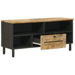 vidaXL Úložné skrine Prírodná 100 x 33 x 46 cm Masívne mango drevo – Obrázok 3