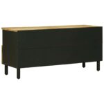 vidaXL Úložné skrine Prírodná 100 x 33 x 46 cm Masívne mango drevo – Obrázok 6