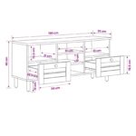 vidaXL Úložné skrine Prírodná 100 x 33 x 46 cm Masívne mango drevo – Obrázok 9