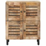 vidaXL Úložné skrine Prírodná 60 x 33 x 75 cm Masívne mango drevo – Obrázok 4