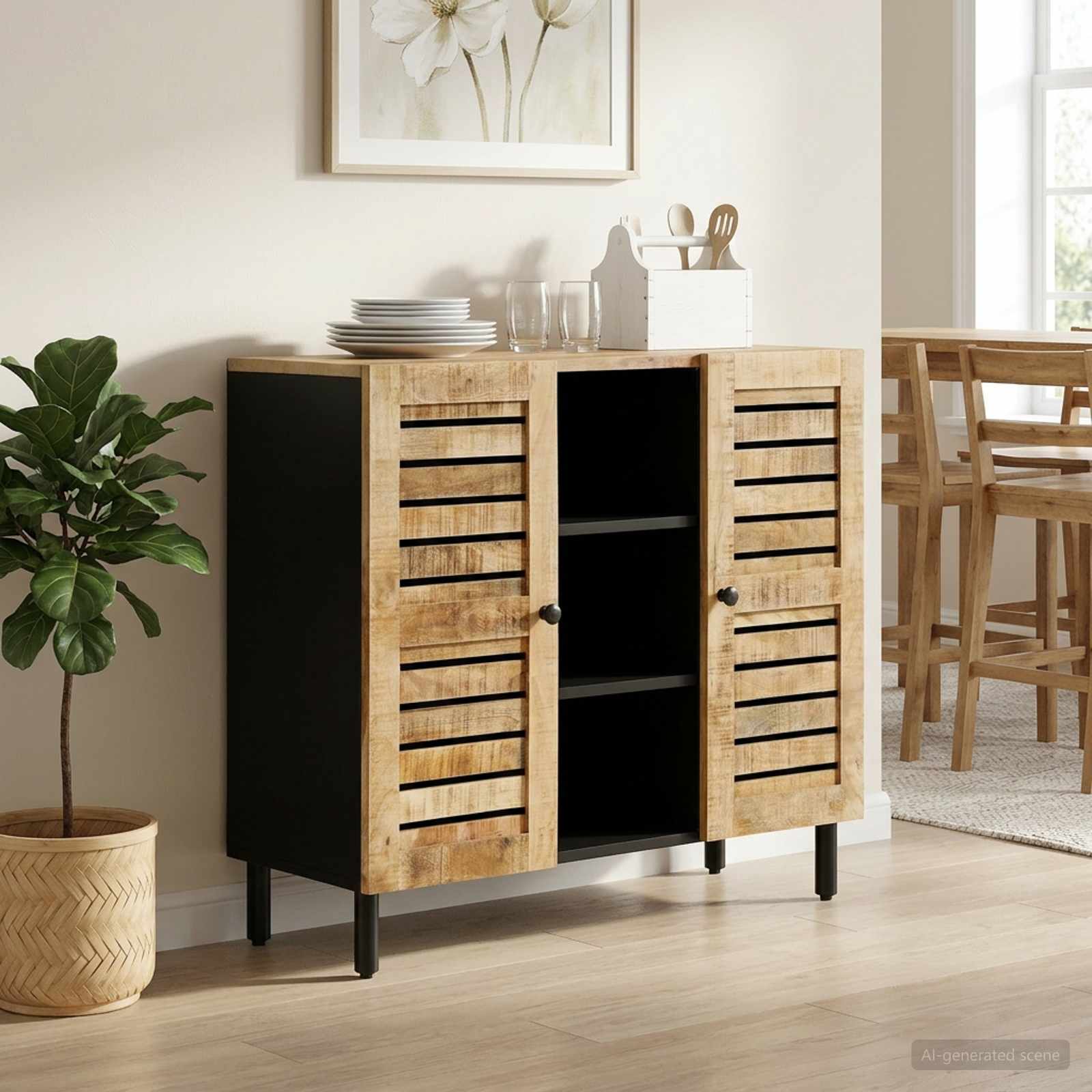 4018872_1.jpg vidaXL Úložné skrine Prírodná 90 x 33 x 75 cm Masívne mango drevo – Obrázok 1