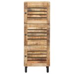 vidaXL Úložné skrine Prírodná 40 x 33 x 110 cm Masívne mango drevo – Obrázok 4