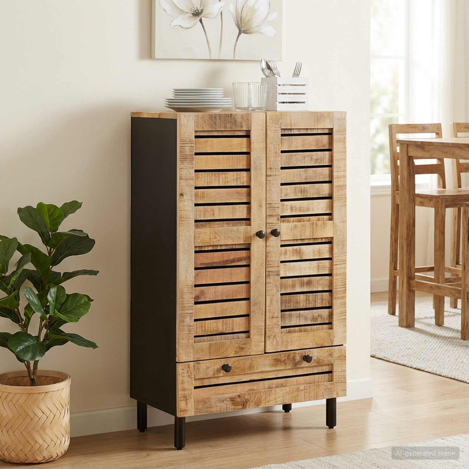 4018874_1.jpg vidaXL Úložné skrine Prírodná 60 x 33 x 100 cm Masívne mango drevo – Obrázok 1