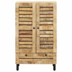 vidaXL Úložné skrine Prírodná 60 x 33 x 100 cm Masívne mango drevo – Obrázok 4