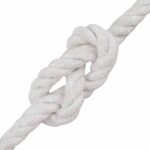 vidaXL Lano Biela 0,8 x 0,8 x 50000 cm Bavlna – Obrázok 3