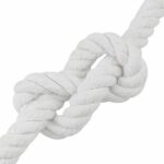 vidaXL Lano Biela 2 x 2 x 10000 cm Bavlna – Obrázok 3