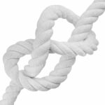 vidaXL Lano Biela 3 x 3 x 5000 cm Bavlna – Obrázok 3