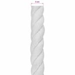vidaXL Lano Biela 3 x 3 x 5000 cm Bavlna – Obrázok 5