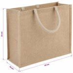 vidaXL Jutové tašky 10 pcs Prírodná 42 x 33 x 19 cm 100% Tossa juta – Obrázok 5