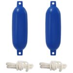 vidaXL Nárazníky na člny 2 ks Ø 11 x 40 cm Modrá PVC – Obrázok 2