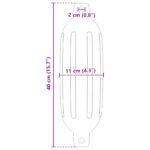 vidaXL Nárazníky na člny 2 ks Ø 11 x 40 cm Biela PVC – Obrázok 7