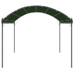 vidaXL Altánok 4 x 3 x 2,6 m Zelená Polyester a oceľ – Obrázok 3