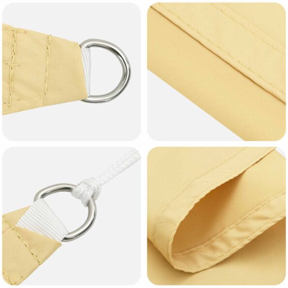 vidaXL Slnečná plachta Piesková 6 x 2,5 m 100% polyester Oxford – Obrázok 4