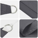 vidaXL Slnečná plachta Antracitová 6 x 2,5 m 100% polyester Oxford – Obrázok 4
