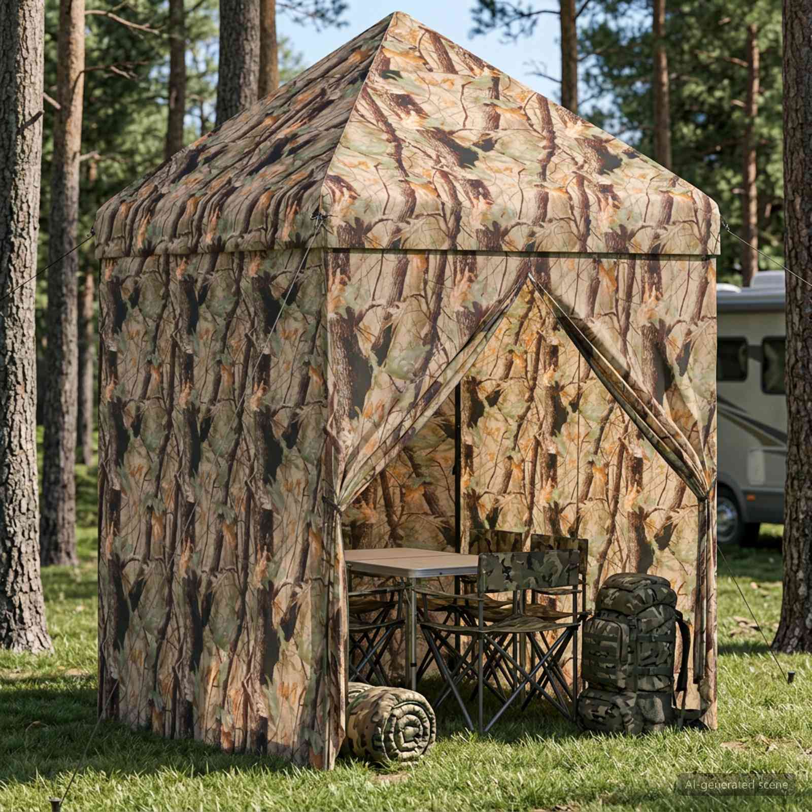 42036834_1.jpg vidaXL Prístrešok s vyťahovaním so 4 bočnými stenami 2 x 2 m – Obrázok 1
