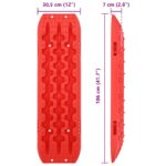 vidaXL Záchranná doska 2 pcs Červená 106 x 30,5 x 7 cm – Obrázok 8