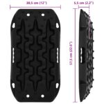 vidaXL Záchranná doska 2 pcs Čierna 57,5x30,5x5,5 cm Reinforced Nylon – Obrázok 7