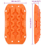 vidaXL Záchranná doska 2 pcs Oranžová 57,5x30,5x5,5 cm – Obrázok 7