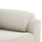 vidaXL Pohovka Krémová 94 x 85 x 93 cm Zamat – Obrázok 6