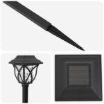 vidaXL Vonku umiestnené solárne svetlá s pozemným kolíkom 6 pcs 42 cm – Obrázok 5
