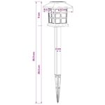 vidaXL Vonku umiestnené solárne svetlá s pozemným kolíkom 6 pcs PP – Obrázok 9
