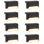 vidaXL Vonku umiestnené solárne svetlá s pozemným kolíkom 8 pcs 4,5 cm – Obrázok 2