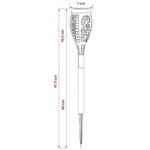 vidaXL Vonku umiestnené solárne svetlá s pozemným kolíkom 6 pcs ABS – Obrázok 10