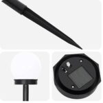 vidaXL Vonku umiestnené solárne svetlá s pozemným kolíkom 8 pcs ABS – Obrázok 5