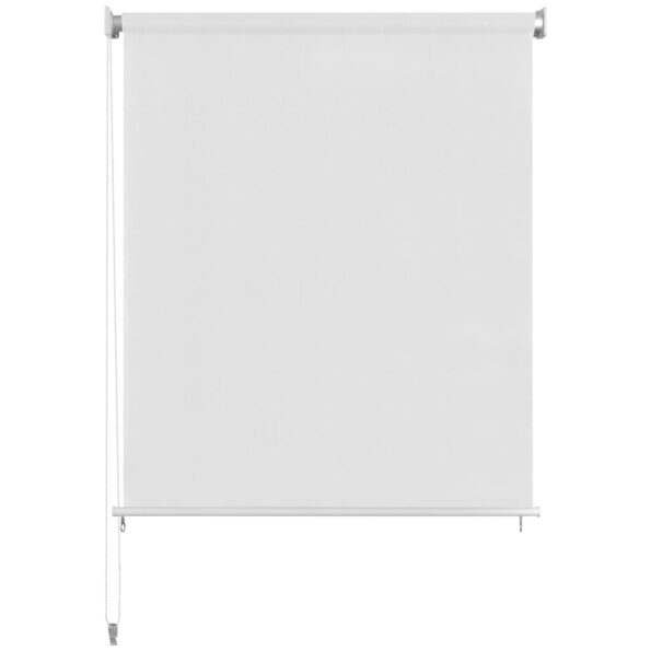 vidaXL Vonkajšia zatemňovacia roleta 145 (Š) x 140 (V) cm biela – Obrázok 2