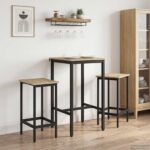 vidaXL Barový stôl 52 x 52 x 90 cm Kompozitné drevo Dub sonoma