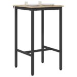 vidaXL Barový stôl 52 x 52 x 90 cm Kompozitné drevo Dub sonoma – Obrázok 3