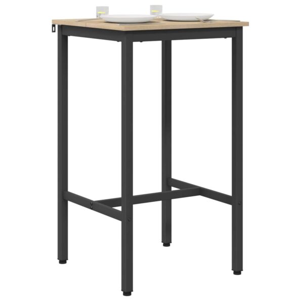 vidaXL Barový stôl 52 x 52 x 90 cm Kompozitné drevo Dub sonoma – Obrázok 3