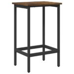 vidaXL Barová stolička Dymový dub 40 x 32 x 64 cm Kompozitné drevo – Obrázok 2