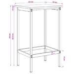 vidaXL Barová stolička Dymový dub 40 x 32 x 64 cm Kompozitné drevo – Obrázok 6