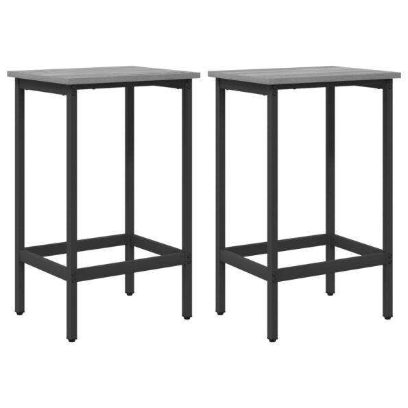 vidaXL Barová stolička 2 ks Sivý Sonoma 40 x 32 x 64 cm – Obrázok 2