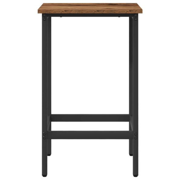 vidaXL Barová stolička 2 ks Staré drevo 40 x 32 x 64 cm – Obrázok 3