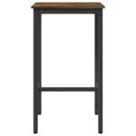vidaXL Barový stôl 52 x 52 x 110 cm Kompozitné drevo Dymový dub – Obrázok 3