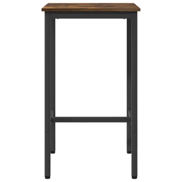 vidaXL Barový stôl 52 x 52 x 110 cm Kompozitné drevo Dymový dub – Obrázok 3