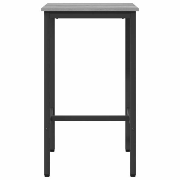 vidaXL Barový stôl 52 x 52 x 110 cm Kompozitné drevo Sivý Sonoma – Obrázok 3