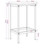 vidaXL Barová stolička 2 ks Dymový dub 40 x 32 x 74 cm – Obrázok 6