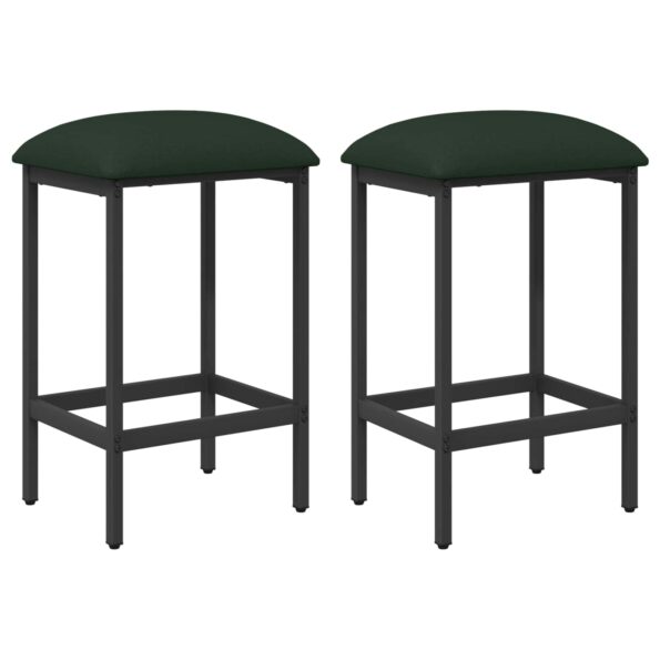 vidaXL Barová stolička 2 ks Tmavozelená 40 x 32 x 64 cm – Obrázok 2