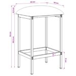 vidaXL Barová stolička 2 ks Sivohnedá 40 x 32 x 64 cm Kompozitné drevo – Obrázok 7