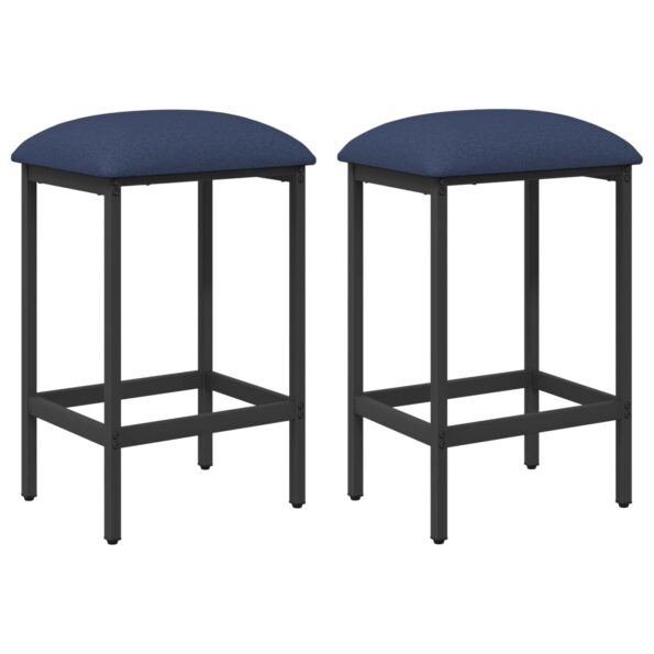 vidaXL Barová stolička 2 ks Modrá 40 x 32 x 64 cm Kompozitné drevo – Obrázok 2