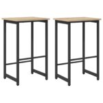 vidaXL Barová stolička 2 ks Dub sonoma 40 x 32 x 64 cm – Obrázok 2