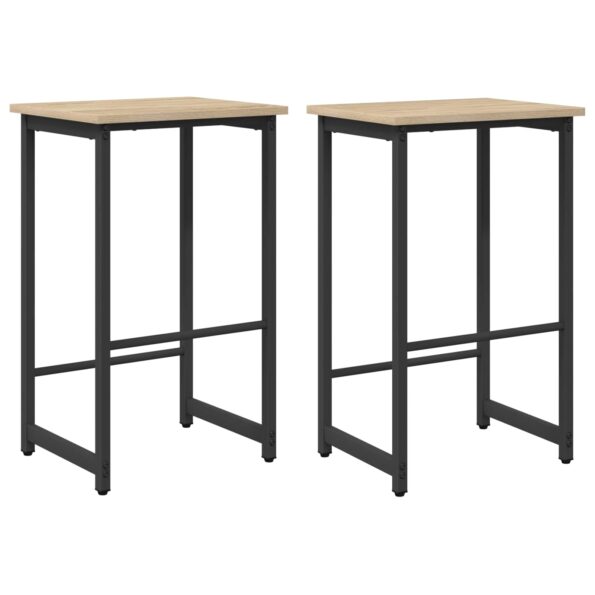 vidaXL Barová stolička 2 ks Dub sonoma 40 x 32 x 64 cm – Obrázok 2