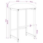 vidaXL Barová stolička Sivohnedá 40 x 32 x 74 cm Kompozitné drevo – Obrázok 7